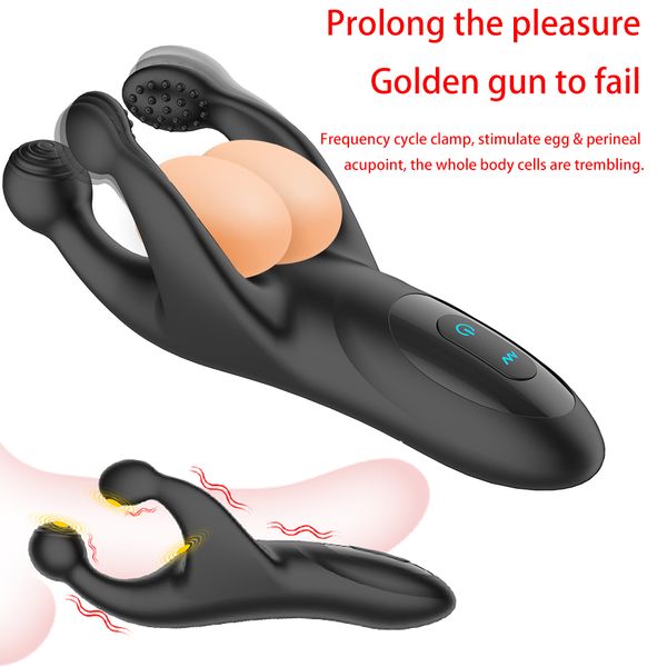 fabric testicle massager vibrators for men toys 10 speeds vibrating prostate massager silicone goods for men couple e realistic, Black;white
fabric testicle massager vibrators for men toys 10 speeds vibrating prostate massager silicone goods for men couple e realistic, Black;white