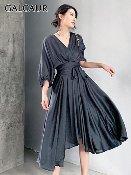 dresses galcaur elegant dress for women v neck puff sleeves ruched high waist belt loose a line long dresses female 2022 spring new, Black;gray
dresses galcaur elegant dress for women v neck puff sleeves ruched high waist belt loose a line long dresses female 2022 spring new, Black;gray