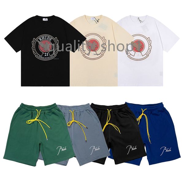 designer men's short sleeve rhude brand summer pullover men's t-shirts cotton set pure cotton fashion high street trend shorts cas, White;black
designer men's short sleeve rhude brand summer pullover men's t-shirts cotton set pure cotton fashion high street trend shorts cas, White;black