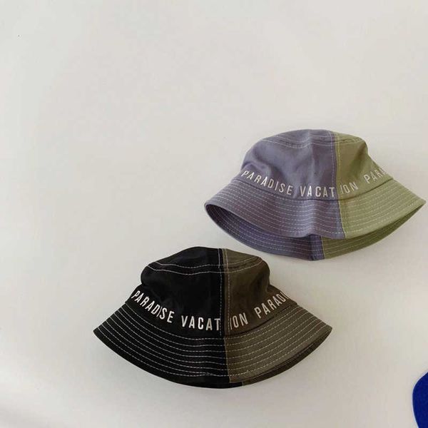 stingy brim hats 2021 autumn european and american style personality color matching children's fisherman hat boys and girls bucket hat, Blue;gray
stingy brim hats 2021 autumn european and american style personality color matching children's fisherman hat boys and girls bucket hat, Blue;gray