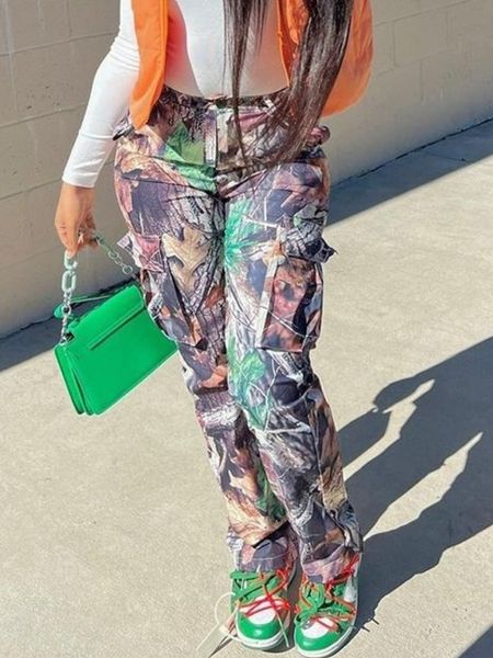 women's pants s lw midwaist side pocket design camo print cargo full zipper fly casual women's 230506, Black;white
women's pants s lw midwaist side pocket design camo print cargo full zipper fly casual women's 230506, Black;white