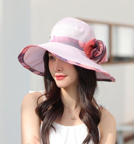 wide brim hats elegant sun hat for women summer large ladies fashion flower fisherman antiuv travel beach 20221629255, Blue;gray
wide brim hats elegant sun hat for women summer large ladies fashion flower fisherman antiuv travel beach 20221629255, Blue;gray