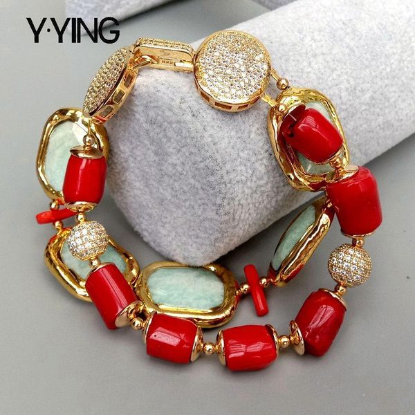 chain yying natural green ite red coral rectangle strand bracelet 8 5" 230506, Black
chain yying natural green ite red coral rectangle strand bracelet 8 5" 230506, Black