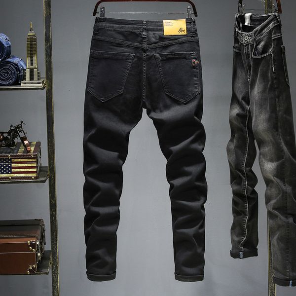 men's jeans men's straight cut jeans pants light black straight leg pants fit male vintage large business denim trousers 230506, Blue
men's jeans men's straight cut jeans pants light black straight leg pants fit male vintage large business denim trousers 230506, Blue