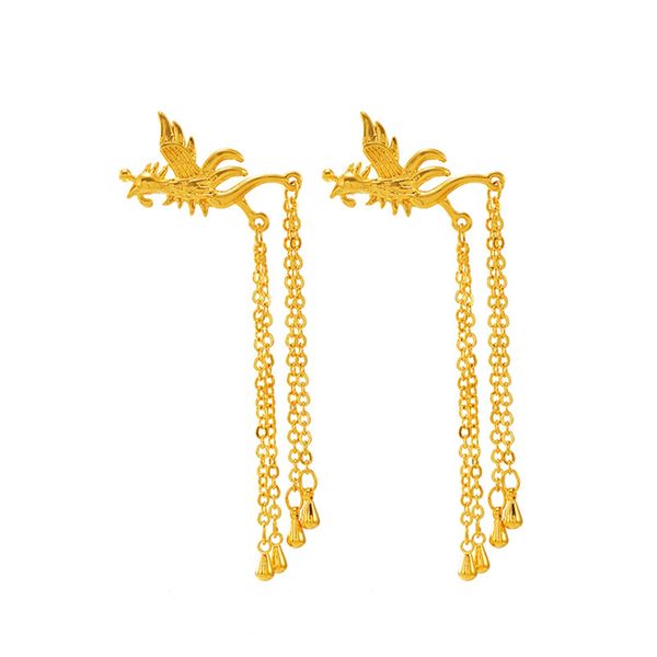 women dangle earrings peacock bridal wedding jewelry real 18k yellow gold filled classic lady accessories, Silver
women dangle earrings peacock bridal wedding jewelry real 18k yellow gold filled classic lady accessories, Silver
