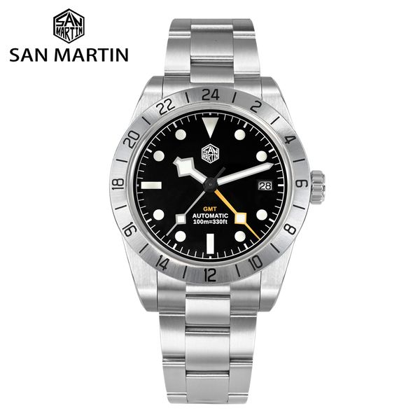 wristwatches san martin nh34 39mm bb gmt luxury mens watches business dress watch for men automatic mechanical sapphire date windows bgw9 23, Slivery;brown
wristwatches san martin nh34 39mm bb gmt luxury mens watches business dress watch for men automatic mechanical sapphire date windows bgw9 23, Slivery;brown