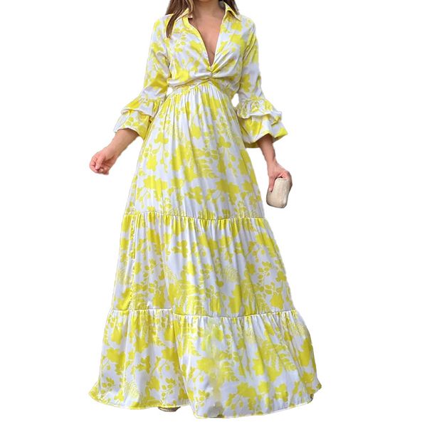 spring new 2023 dress ins trend fashion print v-neck flared sleeves oversized long sleeved skirt, Black;gray
spring new 2023 dress ins trend fashion print v-neck flared sleeves oversized long sleeved skirt, Black;gray