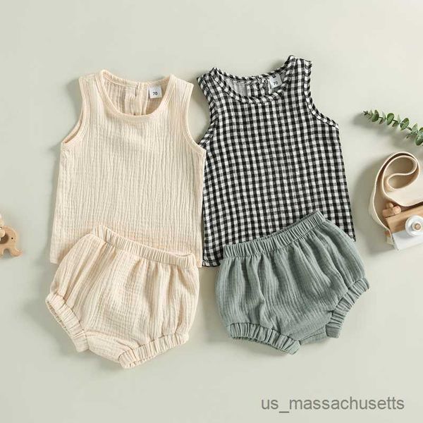 clothing sets 0-24m baby girls boys summer clothing sets newborn solid/plaid sleeveless andcotton linen shorts casual cothes outfits, White
clothing sets 0-24m baby girls boys summer clothing sets newborn solid/plaid sleeveless andcotton linen shorts casual cothes outfits, White