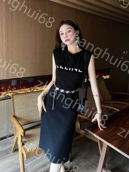 23ss women dress womens designer clothing summer dresses monogram print sleeveless waist chain dress womens clothing, Black;gray
23ss women dress womens designer clothing summer dresses monogram print sleeveless waist chain dress womens clothing, Black;gray