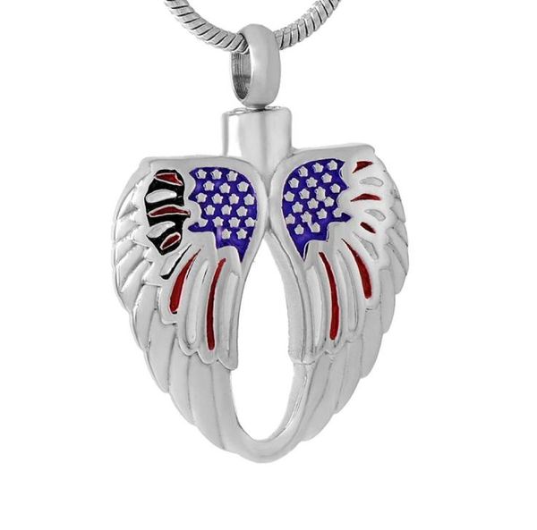ijd9550 angel wing feather heart with american flag cremation pendant jewelrt for human ashes urn holder keepsake jewellery5089260, Silver
ijd9550 angel wing feather heart with american flag cremation pendant jewelrt for human ashes urn holder keepsake jewellery5089260, Silver