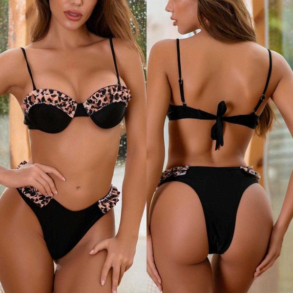 womens split leopard print swimming swimwear suit drawstring backless outdoor direct supply, White;black
womens split leopard print swimming swimwear suit drawstring backless outdoor direct supply, White;black
