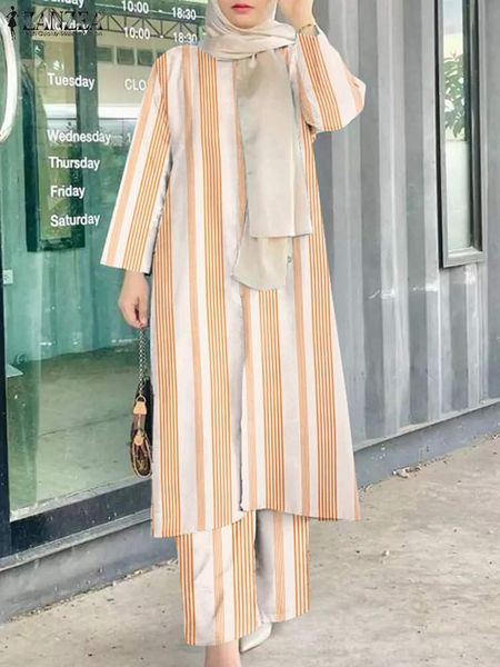 dress 2pcs autumn striped pants suits dubai turkey abaya hijab muslim outifits 2023 zanzea fashion women matching sets loose tracksuit, White
dress 2pcs autumn striped pants suits dubai turkey abaya hijab muslim outifits 2023 zanzea fashion women matching sets loose tracksuit, White