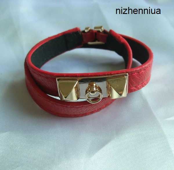 hermm luxury belt fan jiepai punk rivet double layer leather bracelet multi color ti1j, Silver
hermm luxury belt fan jiepai punk rivet double layer leather bracelet multi color ti1j, Silver