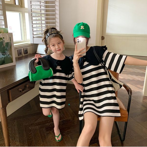 family matching outfits mom and daughter korea dress with big collar baby girls and women's fashion dresses parent-child matching summe, Blue
family matching outfits mom and daughter korea dress with big collar baby girls and women's fashion dresses parent-child matching summe, Blue