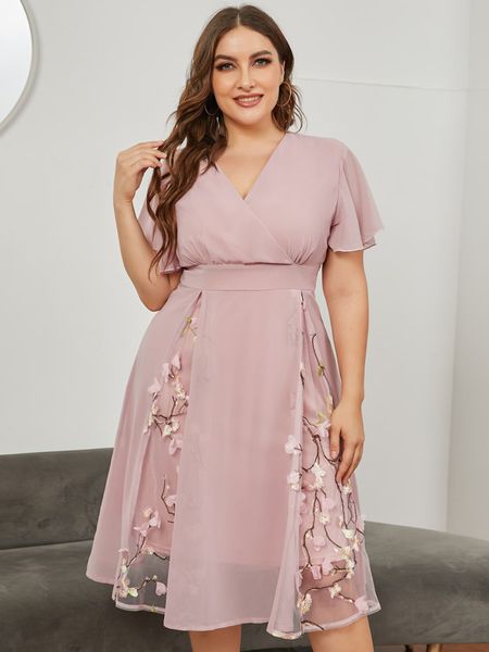 plus size dresses plus size summer dresses woman v neck short sleeve embroidery floral chiffon party dresses weddings prom bridesmaid dress, Black
plus size dresses plus size summer dresses woman v neck short sleeve embroidery floral chiffon party dresses weddings prom bridesmaid dress, Black