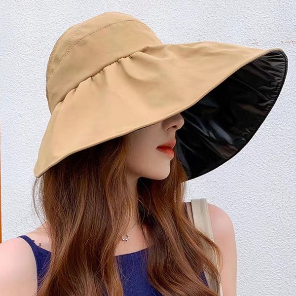 anti uv hat summer straw large wide brim sun visor cap beach empty cap (khaki color), Pink;blue
anti uv hat summer straw large wide brim sun visor cap beach empty cap (khaki color), Pink;blue