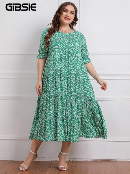 plus size dresses gibsie plus size floral print o-neck puff sleeve dress women 3xl 4xl 5xl summer vacation beach boho swing long dresses 230, Black
plus size dresses gibsie plus size floral print o-neck puff sleeve dress women 3xl 4xl 5xl summer vacation beach boho swing long dresses 230, Black