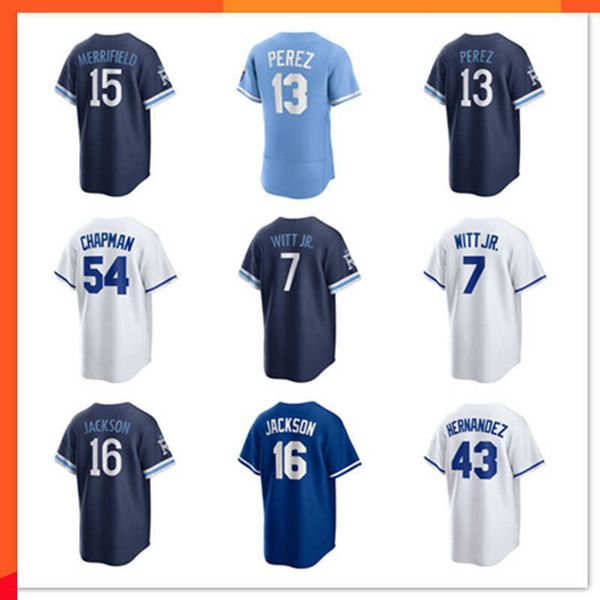 kansas city custom royals jersey 7 bobby witt jr. 13 salvador perez 16 bo jackson 54 aroldis chapman 15 whit merrifield 38 josh taylor 19 mi, Blue;black
kansas city custom royals jersey 7 bobby witt jr. 13 salvador perez 16 bo jackson 54 aroldis chapman 15 whit merrifield 38 josh taylor 19 mi, Blue;black