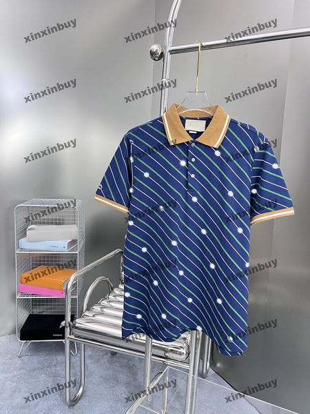xinxinbuy men designer tee t shirt 23ss double letter pattern stripe embroidery short sleeve cotton women green khaki navy blue s-xl, Black;brown
xinxinbuy men designer tee t shirt 23ss double letter pattern stripe embroidery short sleeve cotton women green khaki navy blue s-xl, Black;brown
