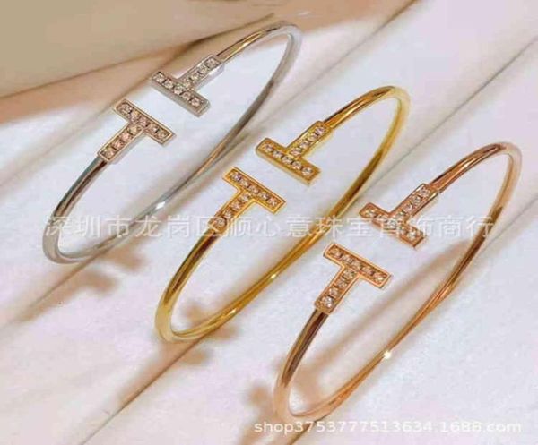 double tshaped bracelet s925 sterling silver with fritillaria opening 18k rose gold diamond white generous fashion style7975623, Black
double tshaped bracelet s925 sterling silver with fritillaria opening 18k rose gold diamond white generous fashion style7975623, Black