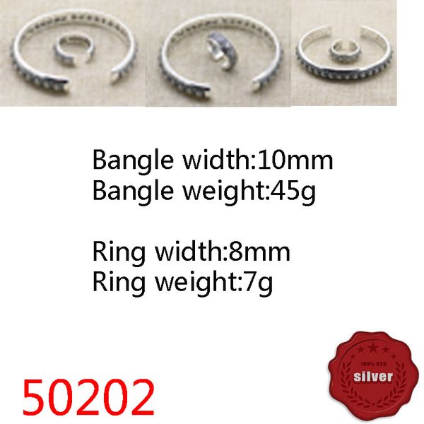 50202 hip hop s925 sterling silver bangle ring bracelet punk style personalized cross flower letter jewelry couple popular accessories, Black
50202 hip hop s925 sterling silver bangle ring bracelet punk style personalized cross flower letter jewelry couple popular accessories, Black