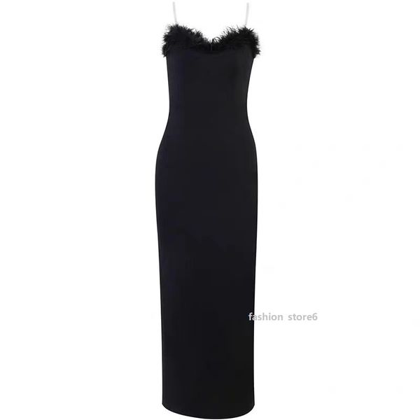 2023 women's temperament wrapped chest dress fashion spliced feather slim fit wrapped hip slim long dress, Black;gray
2023 women's temperament wrapped chest dress fashion spliced feather slim fit wrapped hip slim long dress, Black;gray
