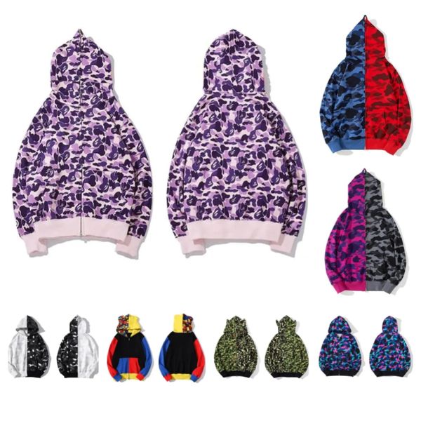 designer mens hoodies zip up shark jackets long sleeve hooded coats loose camouflage jacket print womans hoodie popular pattern, Black
designer mens hoodies zip up shark jackets long sleeve hooded coats loose camouflage jacket print womans hoodie popular pattern, Black