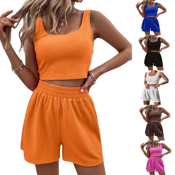 women's summer pajama set sleeveless solid knitted ladies sleepwear 2 pieces with shorts vests homewear for female 2023, White
women's summer pajama set sleeveless solid knitted ladies sleepwear 2 pieces with shorts vests homewear for female 2023, White