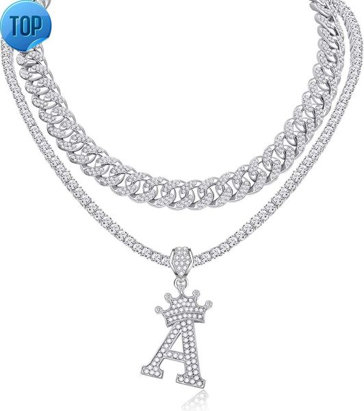 honsny cuban link chain for women men silver crown initial pendant necklace iced out miami bling diamond tennis chain necklaces azl etterp e
honsny cuban link chain for women men silver crown initial pendant necklace iced out miami bling diamond tennis chain necklaces azl etterp e