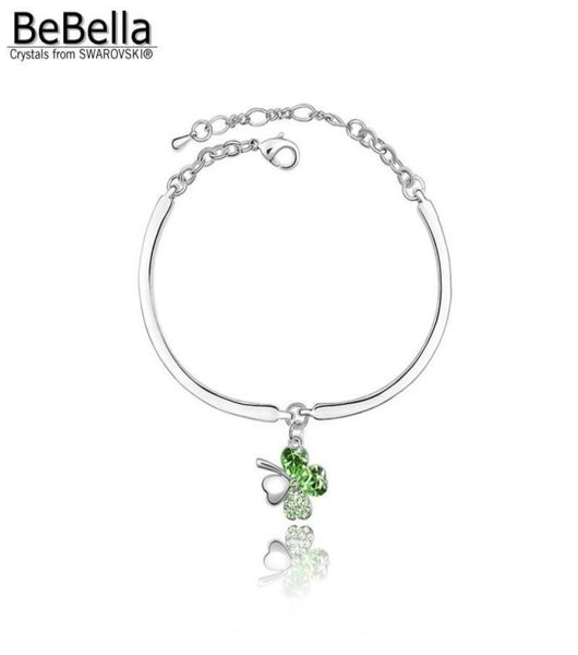 bebella crystal clover charm pendant bracelet made with crystals from brand jewelry for women gift bangle5059841, Black
bebella crystal clover charm pendant bracelet made with crystals from brand jewelry for women gift bangle5059841, Black