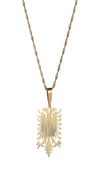 albania eagle pendant necklaces gold color stainless steel jewelry ethnic gifts for women men2458085, Silver
albania eagle pendant necklaces gold color stainless steel jewelry ethnic gifts for women men2458085, Silver