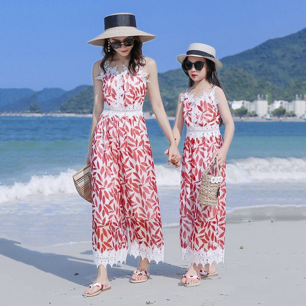 family matching outfits parent child summer clothes mother daughter jumpsuit fashion trousers summer jumpsuit beach parent-child clothes 230, Blue
family matching outfits parent child summer clothes mother daughter jumpsuit fashion trousers summer jumpsuit beach parent-child clothes 230, Blue