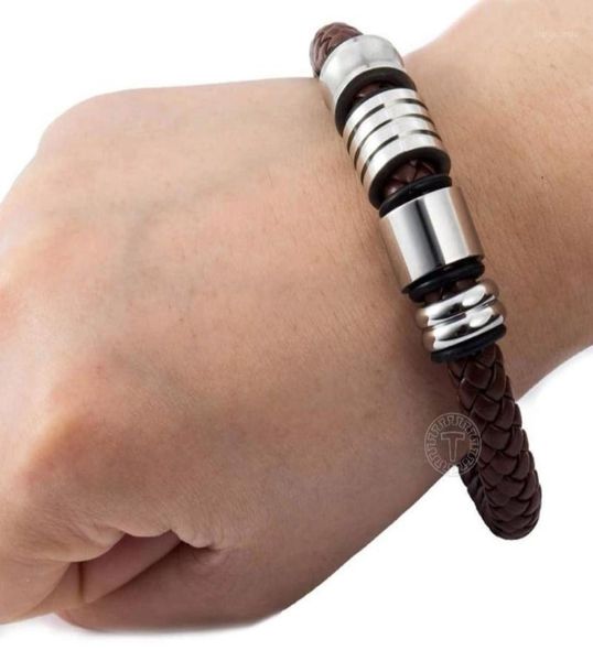 leather bracelet for women men braided rope wristband stainless steel magnetic clasp jewelry gifts llb302 beaded strands9441888, Black
leather bracelet for women men braided rope wristband stainless steel magnetic clasp jewelry gifts llb302 beaded strands9441888, Black