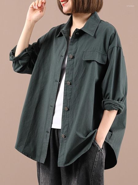 Women's Blouses Cotton Women Long Sleeve Casual Shirts Arrival 2023 Autumn Vintage Style Solid Color Loose Female Outerwear B2134, Beige
Women's Blouses Cotton Women Long Sleeve Casual Shirts Arrival 2023 Autumn Vintage Style Solid Color Loose Female Outerwear B2134, Beige