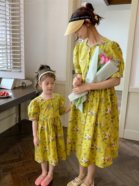 family matching outfits korean version parent-child dress mother-daughter dress summer dress western style high-end girl flower princess dre, Blue
family matching outfits korean version parent-child dress mother-daughter dress summer dress western style high-end girl flower princess dre, Blue