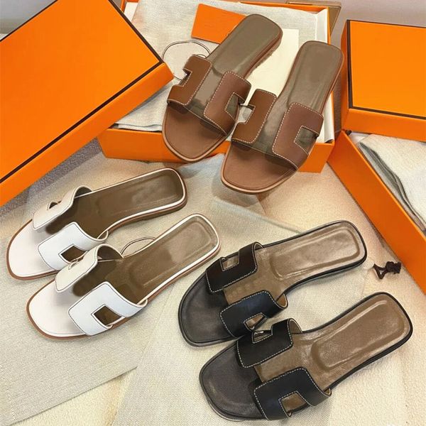 designer leather ladies sandals summer flat shoes real leather fashion beach women slippers letter drag with dust bag 35-42, Black
designer leather ladies sandals summer flat shoes real leather fashion beach women slippers letter drag with dust bag 35-42, Black