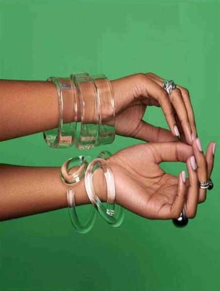 2021 fashion design transparent acrylic resin eshaped bangle bracelet for women geometric wide open hand jewelry5104130, Black
2021 fashion design transparent acrylic resin eshaped bangle bracelet for women geometric wide open hand jewelry5104130, Black