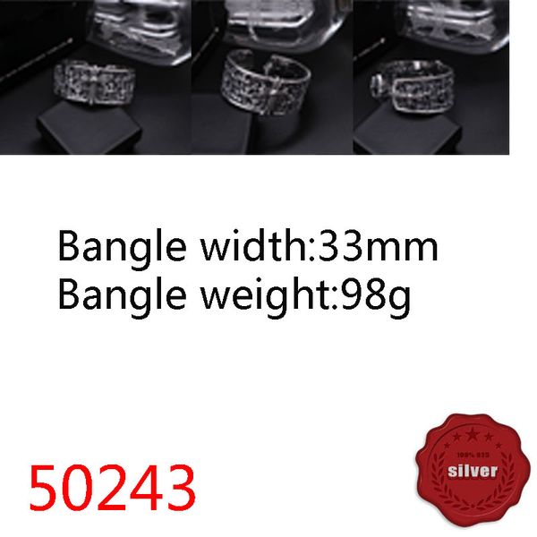 50243 bangle hip hop s925 sterling silver bracelet punk style vintage personality dominant cross flower letter jewelry couple popular access, Black
50243 bangle hip hop s925 sterling silver bracelet punk style vintage personality dominant cross flower letter jewelry couple popular access, Black