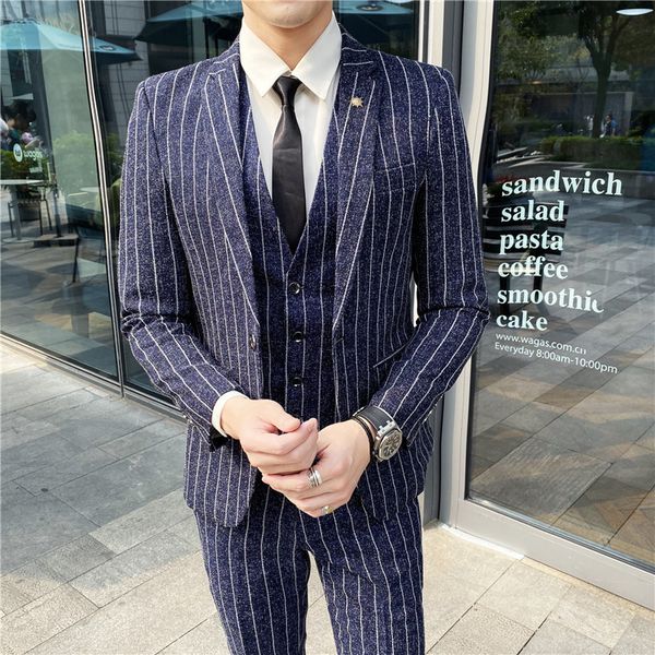 men's suits blazers boutique blazer vest trousers fashion business casual gentleman men's italian style elegant striped slim fit 3, White;black
men's suits blazers boutique blazer vest trousers fashion business casual gentleman men's italian style elegant striped slim fit 3, White;black