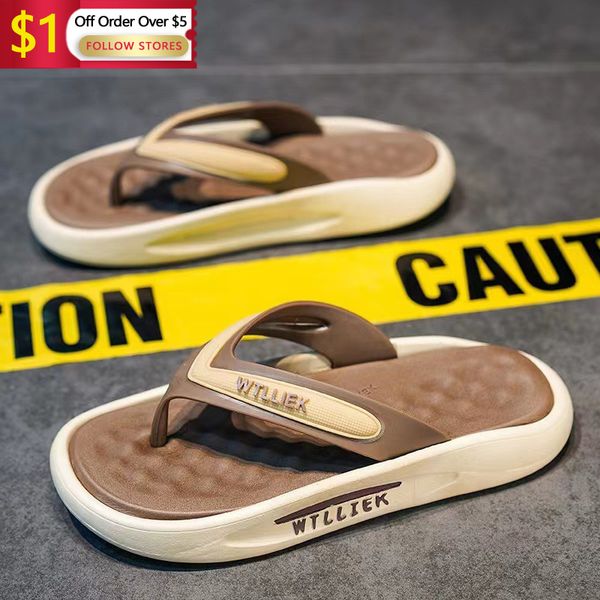 slippers summer men flip flops outdoor gradient soft quick dry slides street beach massage casual 230505, Black
slippers summer men flip flops outdoor gradient soft quick dry slides street beach massage casual 230505, Black