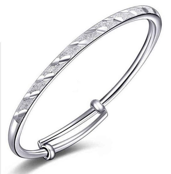 new trendy scrub adjustable bangle 925 silver jewelry woman bracelet bangles1415603, Black
new trendy scrub adjustable bangle 925 silver jewelry woman bracelet bangles1415603, Black