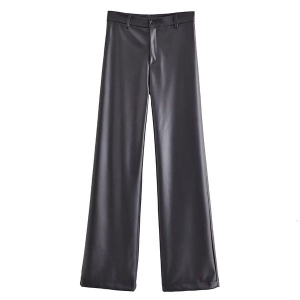 women's pants fashion faux leather straight vintage high waist zipper fly female trousers 230506, Black;white
women's pants fashion faux leather straight vintage high waist zipper fly female trousers 230506, Black;white