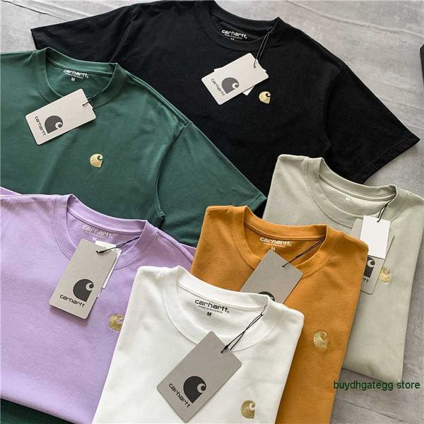 2023 summer new men's and women's t shirt fashion tooling brand carhart military style gold label short sleeve embroidery half sle, White;black
2023 summer new men's and women's t shirt fashion tooling brand carhart military style gold label short sleeve embroidery half sle, White;black