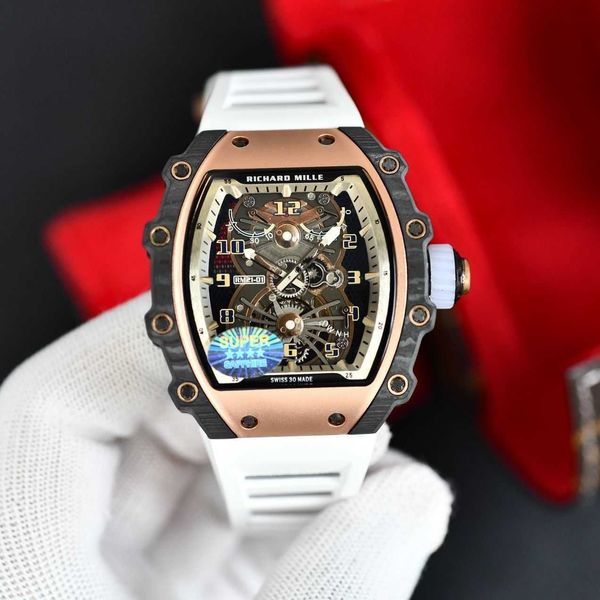 active tourbillonrm21-01 carbon fiber high-end men's business sports tough man automatic mechanical watch, Slivery;brown
active tourbillonrm21-01 carbon fiber high-end men's business sports tough man automatic mechanical watch, Slivery;brown