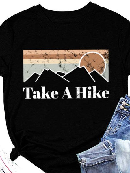 new men hike print t shirt short sleeve o neck loose mens tshirt 4, White;black