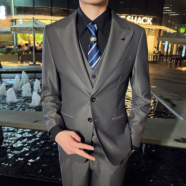 men's suits blazers jacketvestpants men spring business suits/male slim fit groom got married in a tuxedo men's leisure blazers 23, White;black
men's suits blazers jacketvestpants men spring business suits/male slim fit groom got married in a tuxedo men's leisure blazers 23, White;black