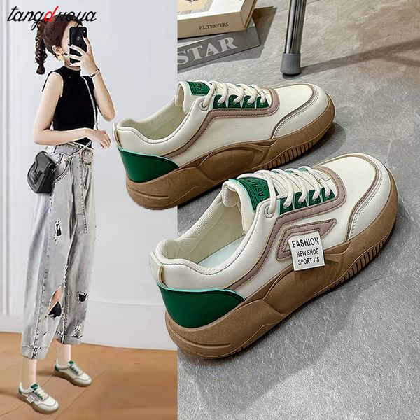 womenvulcanizedshoesautumnspringsportsloafers2023comfortablewalkingsneakersladiesthicksoledlace-upcasualshoes, Black
womenvulcanizedshoesautumnspringsportsloafers2023comfortablewalkingsneakersladiesthicksoledlace-upcasualshoes, Black