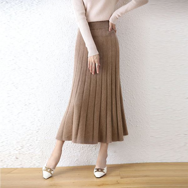 skirts high-end autumn/winter 100% pure wool women's thick warm elegant pleated skirt fashion a line knitted skirt 4 colors 230506, Black
skirts high-end autumn/winter 100% pure wool women's thick warm elegant pleated skirt fashion a line knitted skirt 4 colors 230506, Black