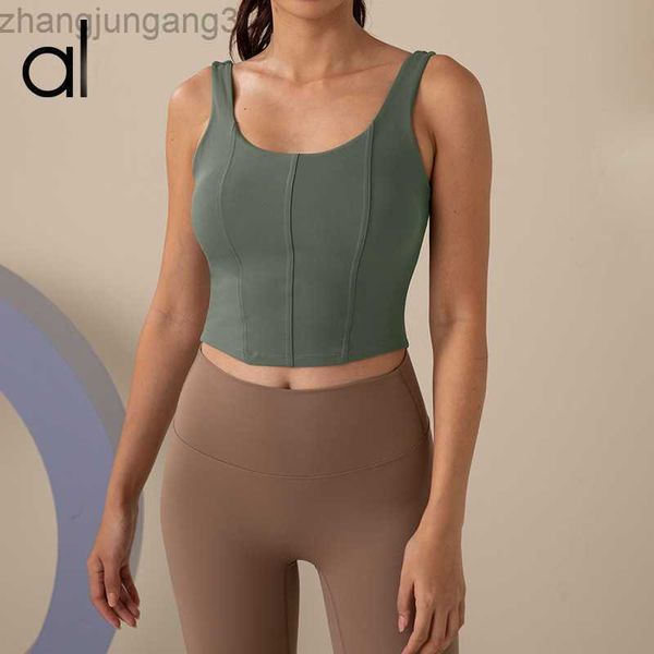 desginer alo yoga al autumn and winter new style u-shaped back vest with chest pad skin naked sports bra for women, White
desginer alo yoga al autumn and winter new style u-shaped back vest with chest pad skin naked sports bra for women, White
