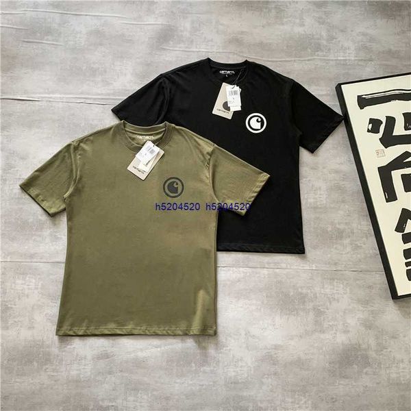 2023 summer new men's and women's t shirt fashion tooling brand carhart military style letter circle back letter short sleeve half, White;black
2023 summer new men's and women's t shirt fashion tooling brand carhart military style letter circle back letter short sleeve half, White;black